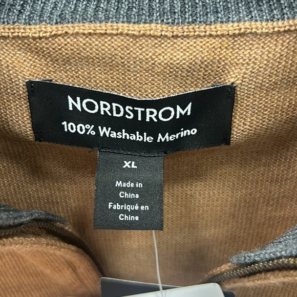 GOING FAST🎉🆕Nordstrom Men’s Washable 100% Merino Wool Quarter Zip Sweater - Picture 7 of 14